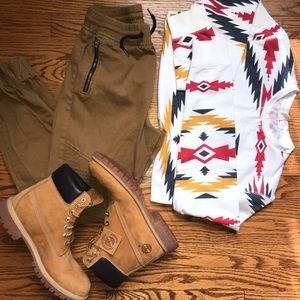 PANYC Boys Moto Twill Jogger